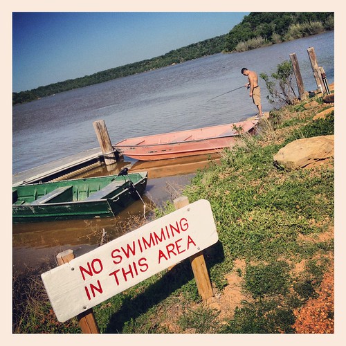 Lake Mineral Wells State Park Dock Boats Fisherman No Swim… Flickr