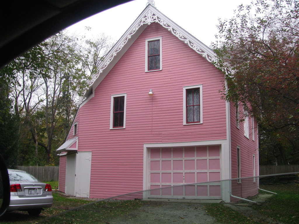 The Pink House in Wellsville, NY Edwin Bradford Hall, a pr… Flickr