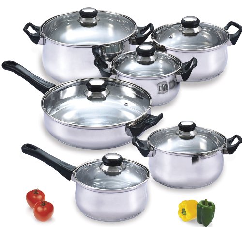 Black Friday Cook N Home 12 Piece Stainless Steel Cookware… Flickr