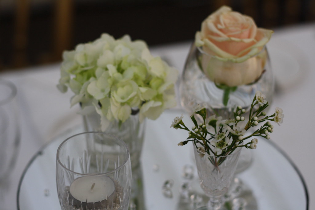 Small crystal vases Groupings Vintage Wedding Flowers Flickr