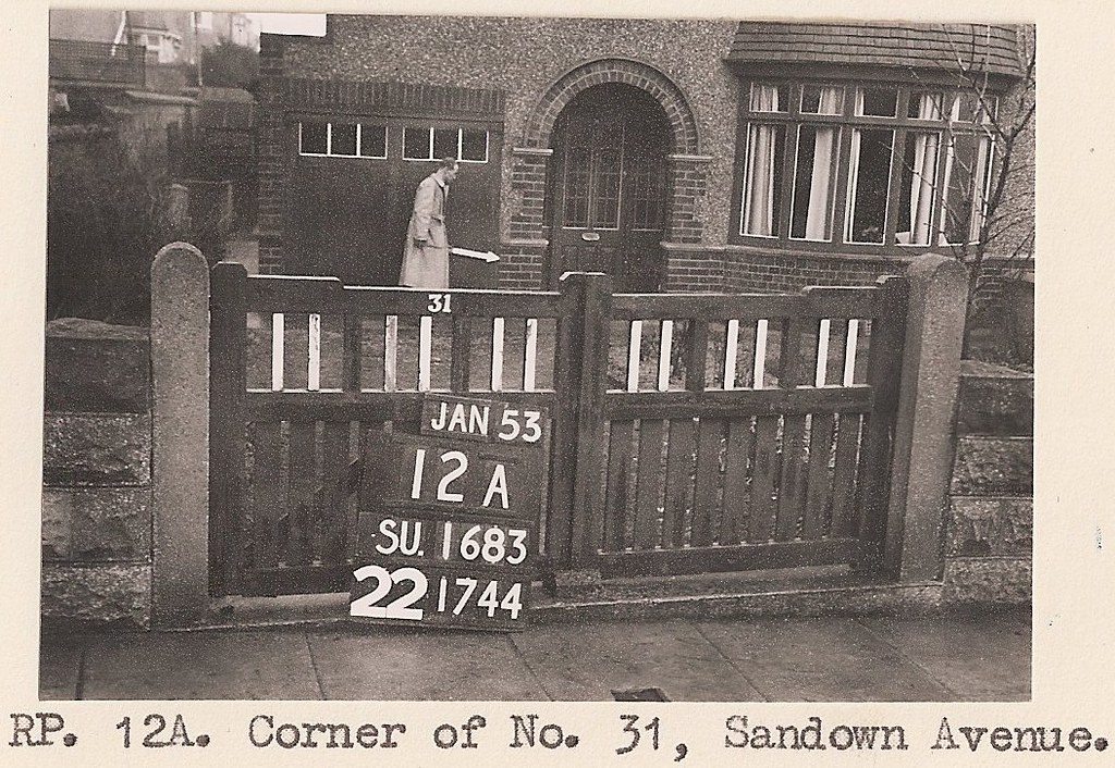 1953 31 Sandown Avenue, Swindon (OS "A Man with a Stick" … Flickr