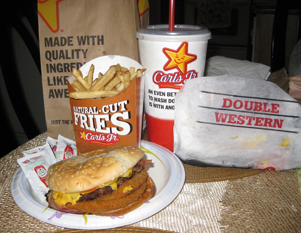 My Double Western Bacon Cheeseburger Meal From Carl's Jr. (102011