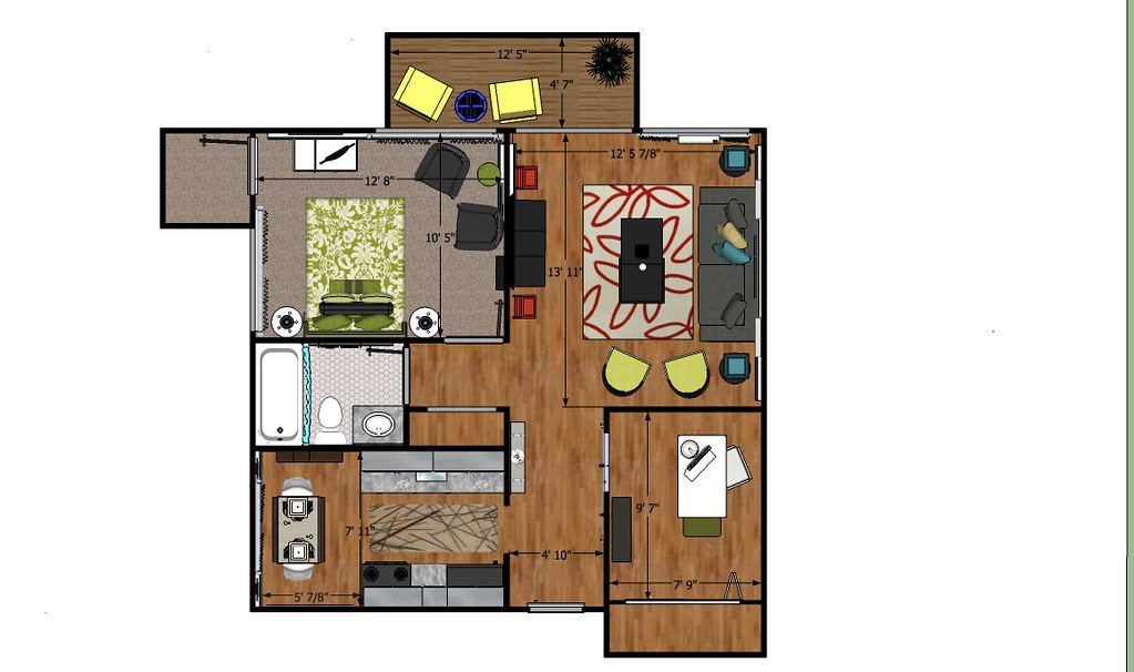 13 Mile Floor Plan Urbane Apartments Flickr