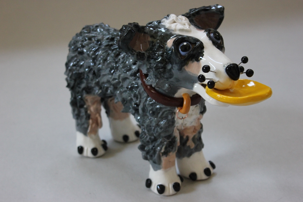 Custom Australian Shepherd Dog Sculpture "Frankie" Flickr