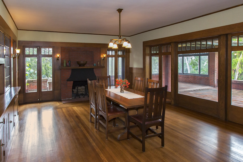 Square Dining The dining room in the Marston House Adkins