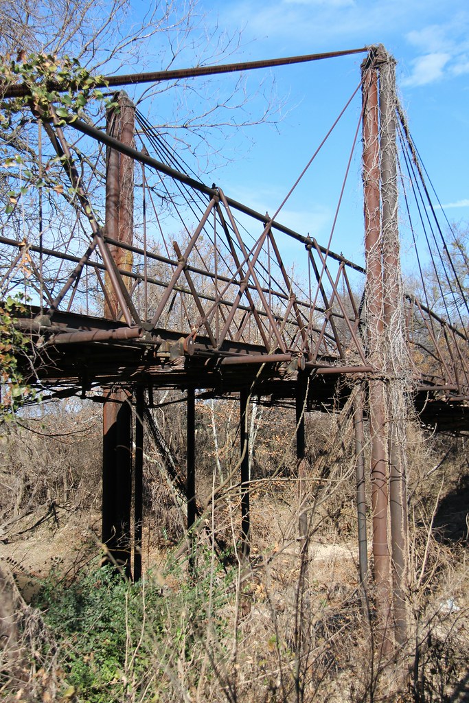 Old Bluff Dale Suspension Bridge (Erath County, Texas) Flickr