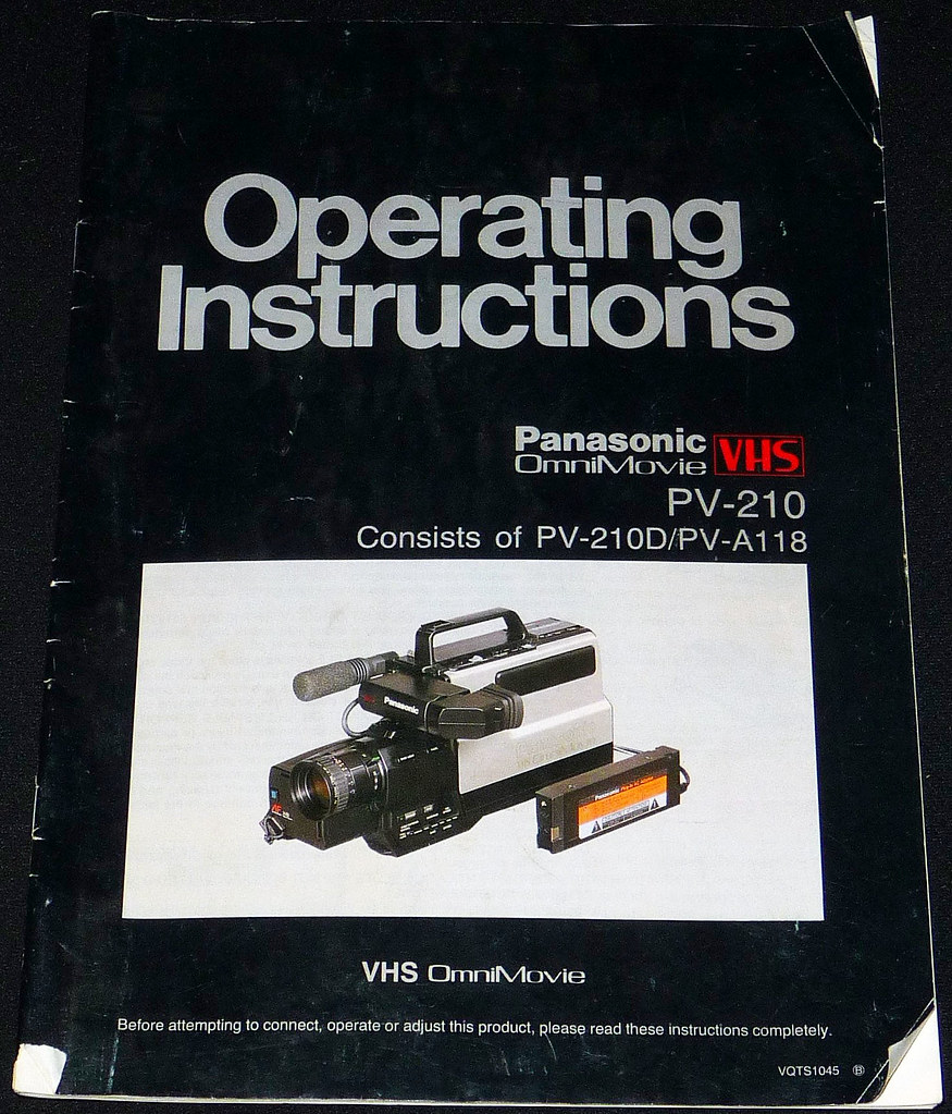 Panasonic OmniMovie VHS Camera Manual (2) David Valenzuela Flickr