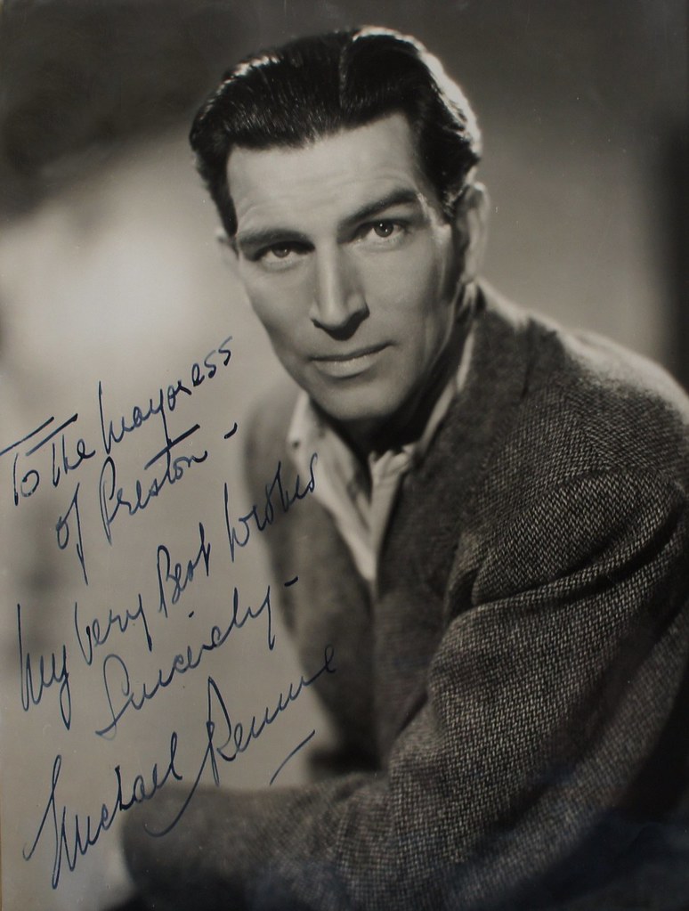 Actor Michael Rennie. Visit to Preston, September 18, 1945… Flickr
