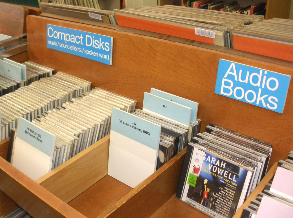 CDs Music Sound Effects, Audiobooks MCAD Library Flickr
