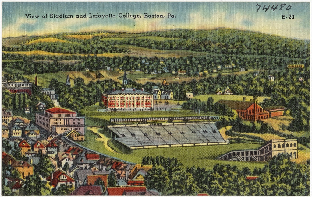 View of stadium and Lafayette College, Easton, Pa. Flickr
