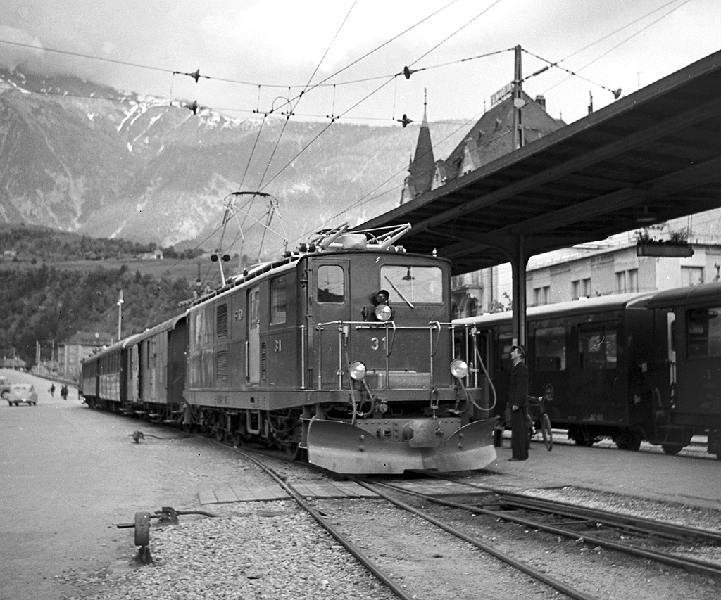 23/05/1956 Brig, Valais, Switzerland. Metre gauge Furka … Flickr
