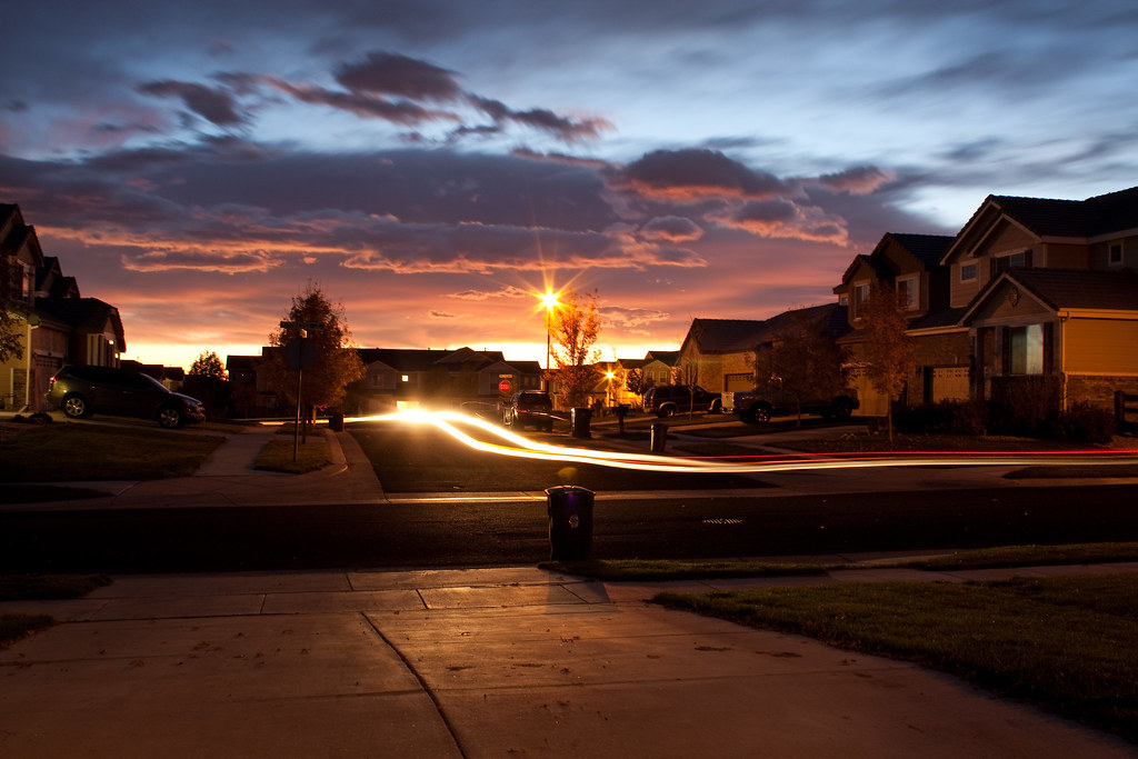 Neighborhood Sunrise I took this picture this morning and … Flickr