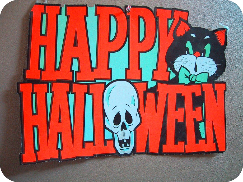 More vintage Halloween die cuts from estate sale 3 bag! Flickr