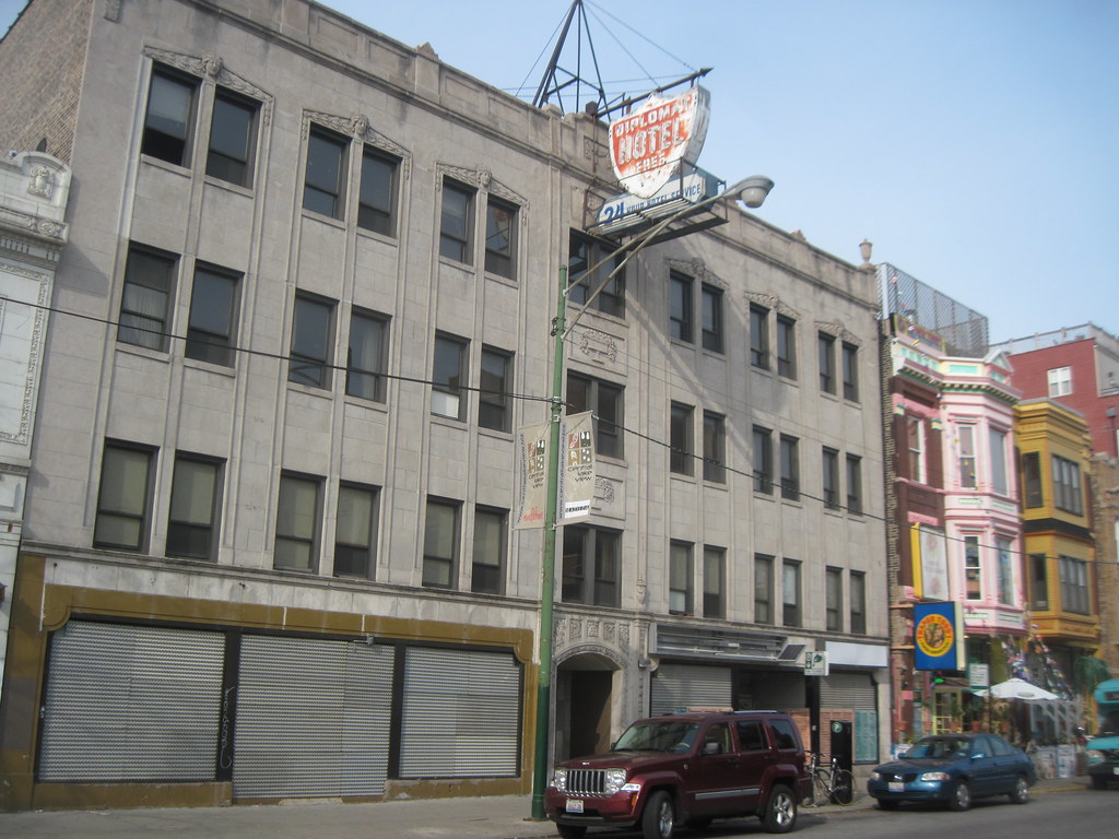 shuttered Diplomat Hotel SRO building I actually didn't re… Flickr