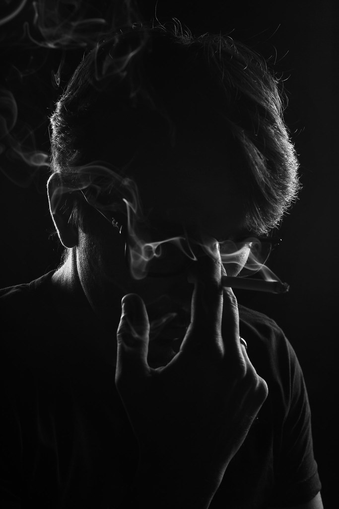 Canon 60D + flash with a softbox on 3/4 left behind model… Flickr