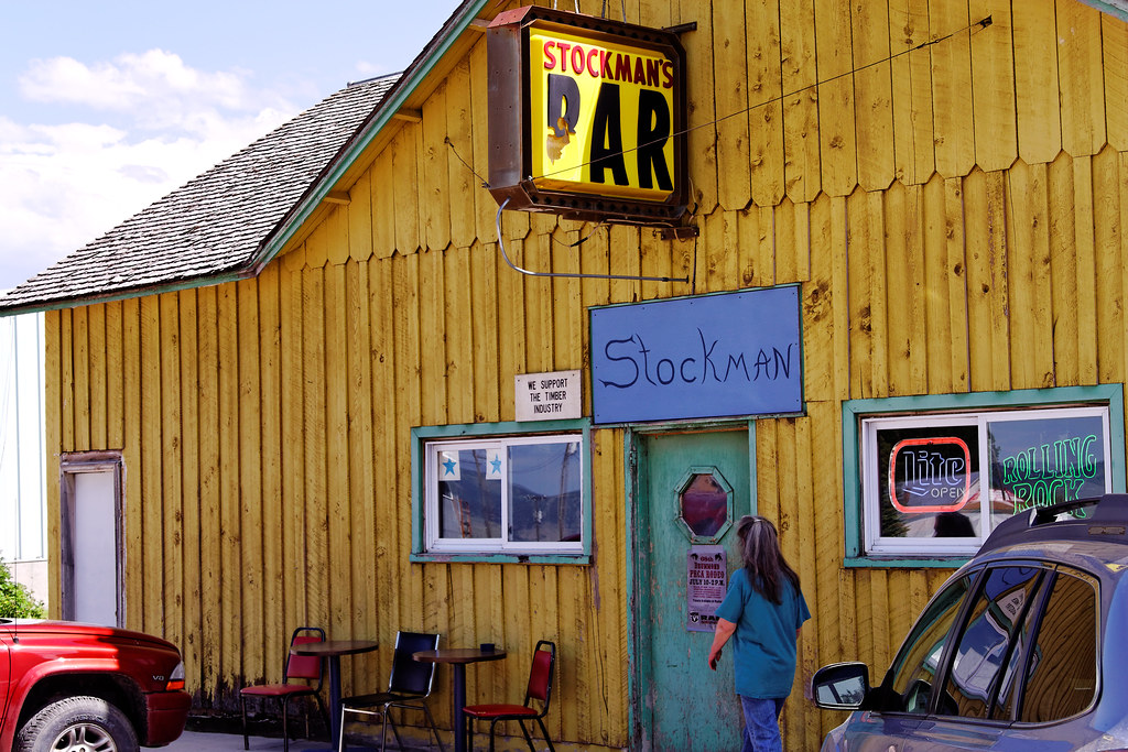 Stockman's Bar Exterior, Hall, MT Stockman's or some varia… Flickr