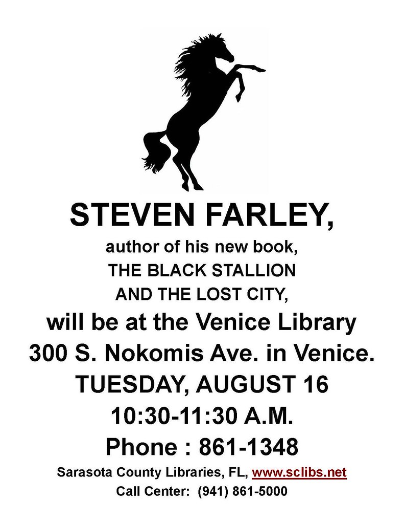 Author Steven Farley Venice Library, Tuesday, August 16,… Flickr