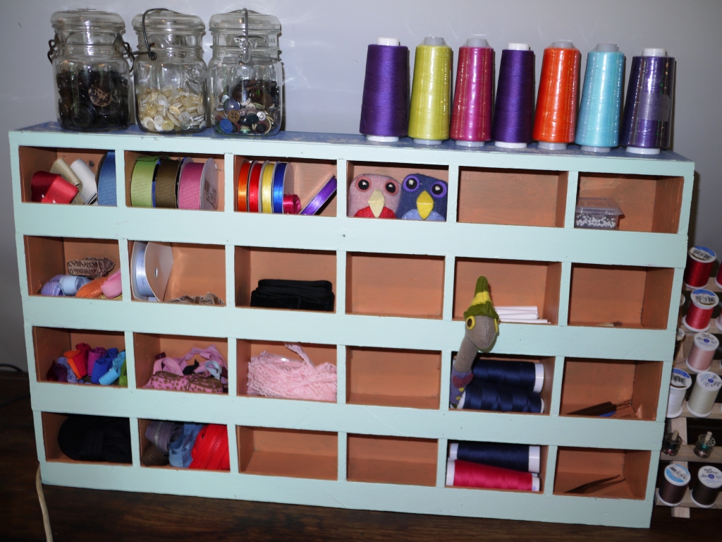 Sewing room shelves Found for 1 and painted sewing room s… Flickr