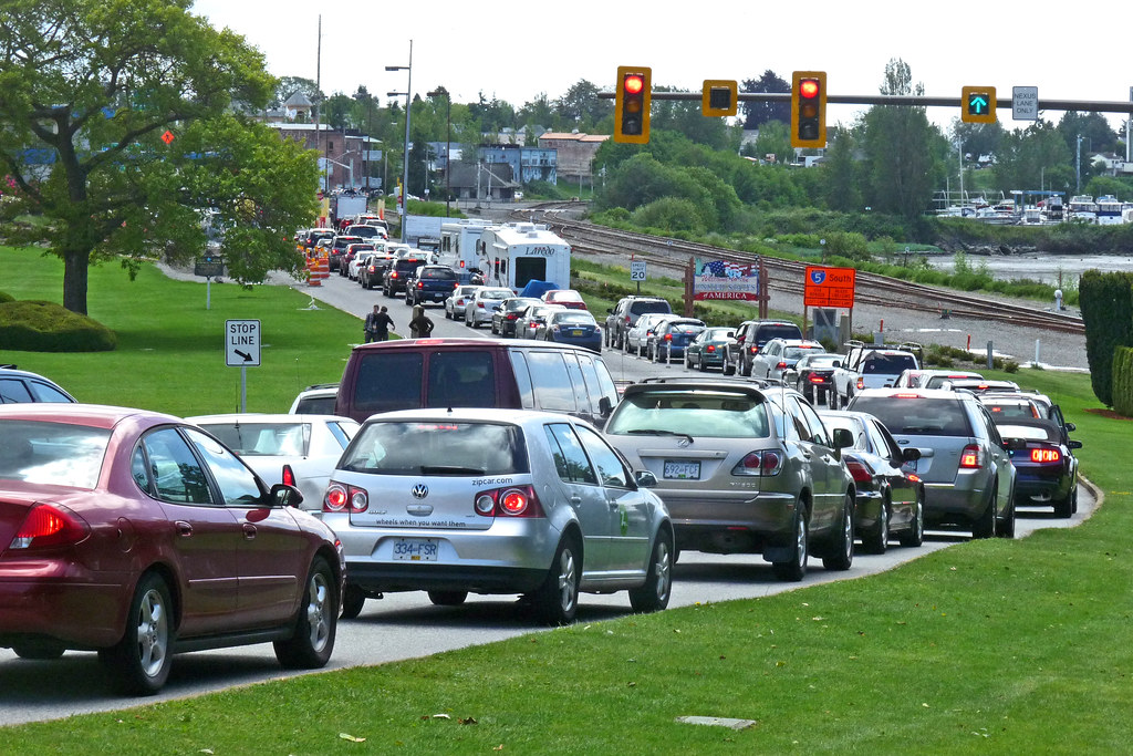 Border Lineup The nexus lane is not usually this backed up… Flickr