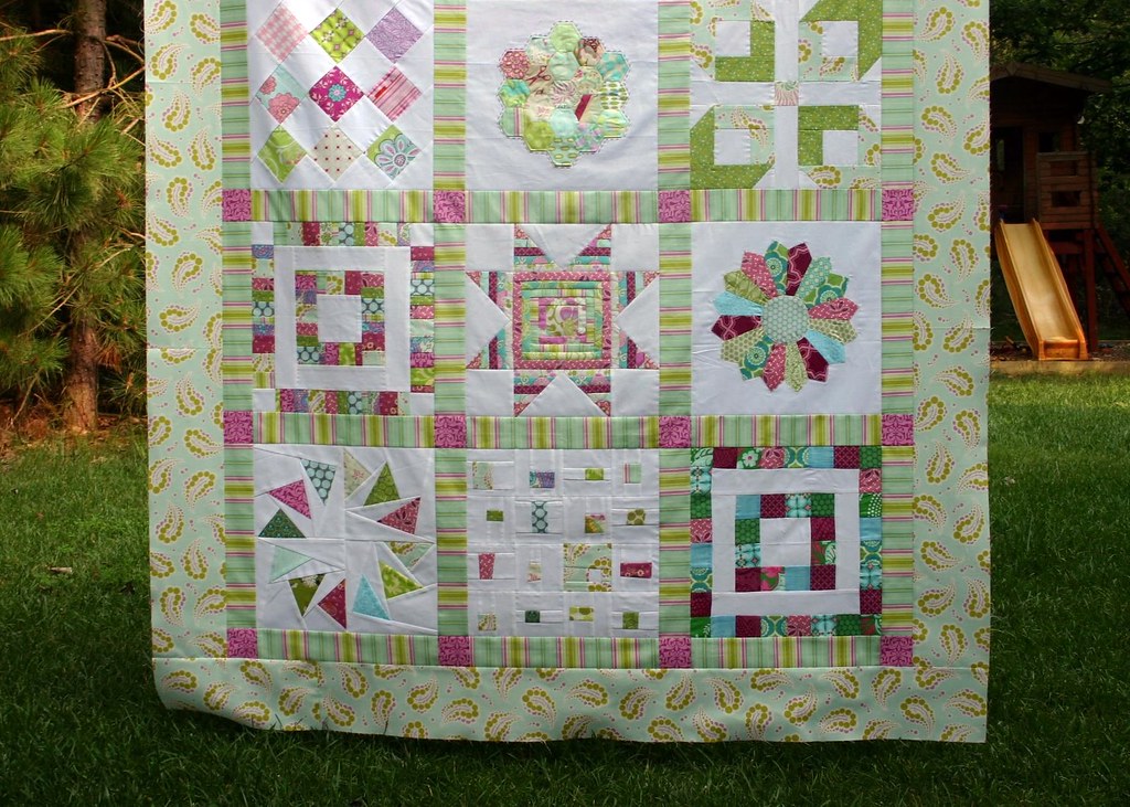 Quilting Diva's VQBee quilt top Jessica Kovach Flickr