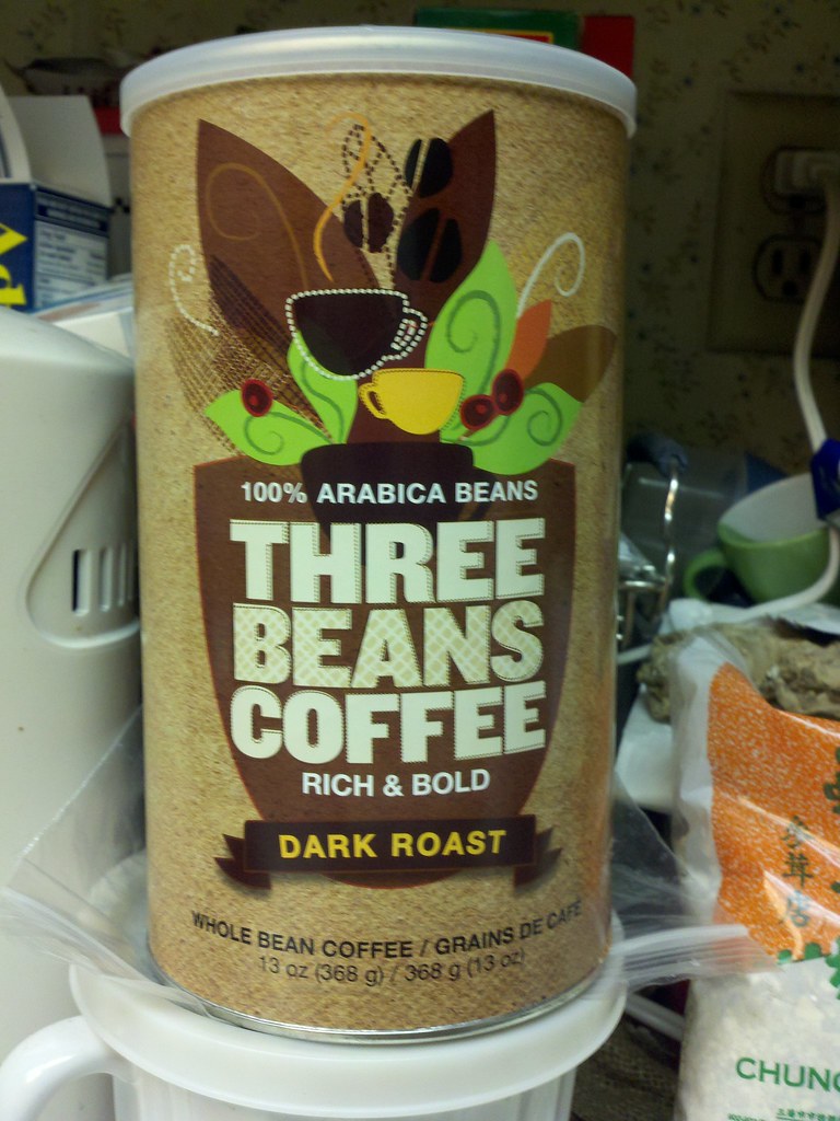 Whole Foods Three Beans Coffee Reasonably nice dark roast … Flickr