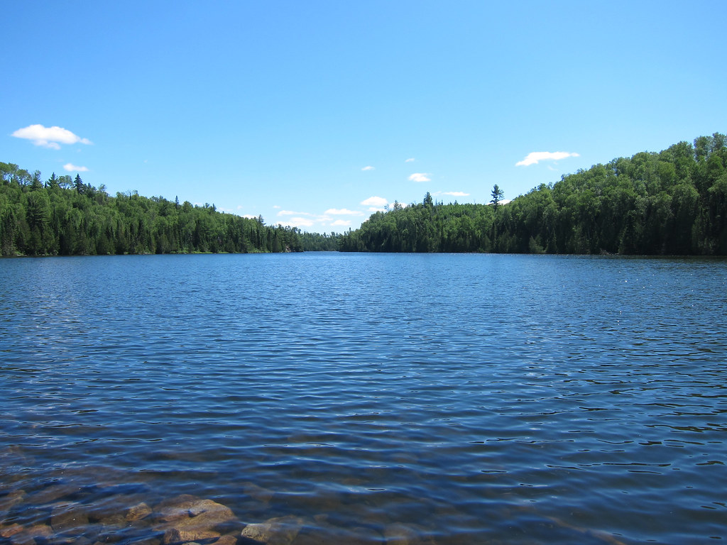 Little Caribou Lake From the Caribou Lake portage trail. Eugene Kim