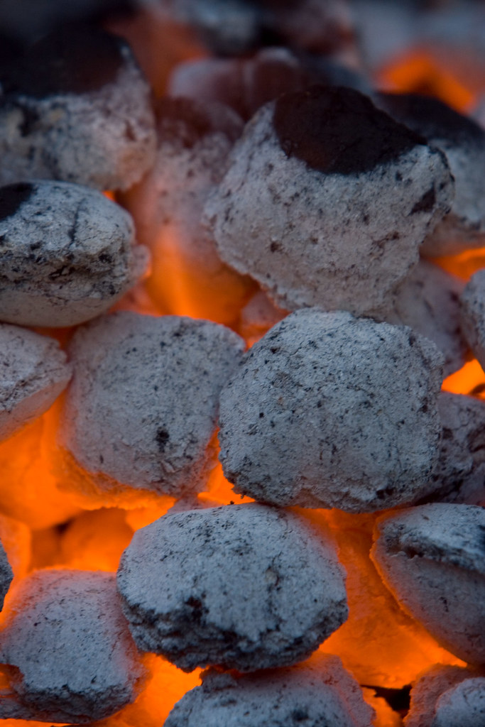 Hot Coals Another picture of coals, this time hotter. They… Flickr