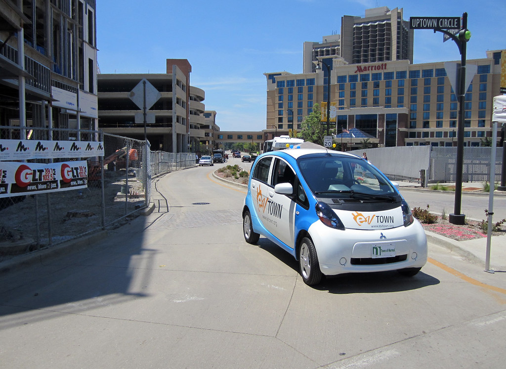 Mitsubishi electric car The town of Normal, Illinois is