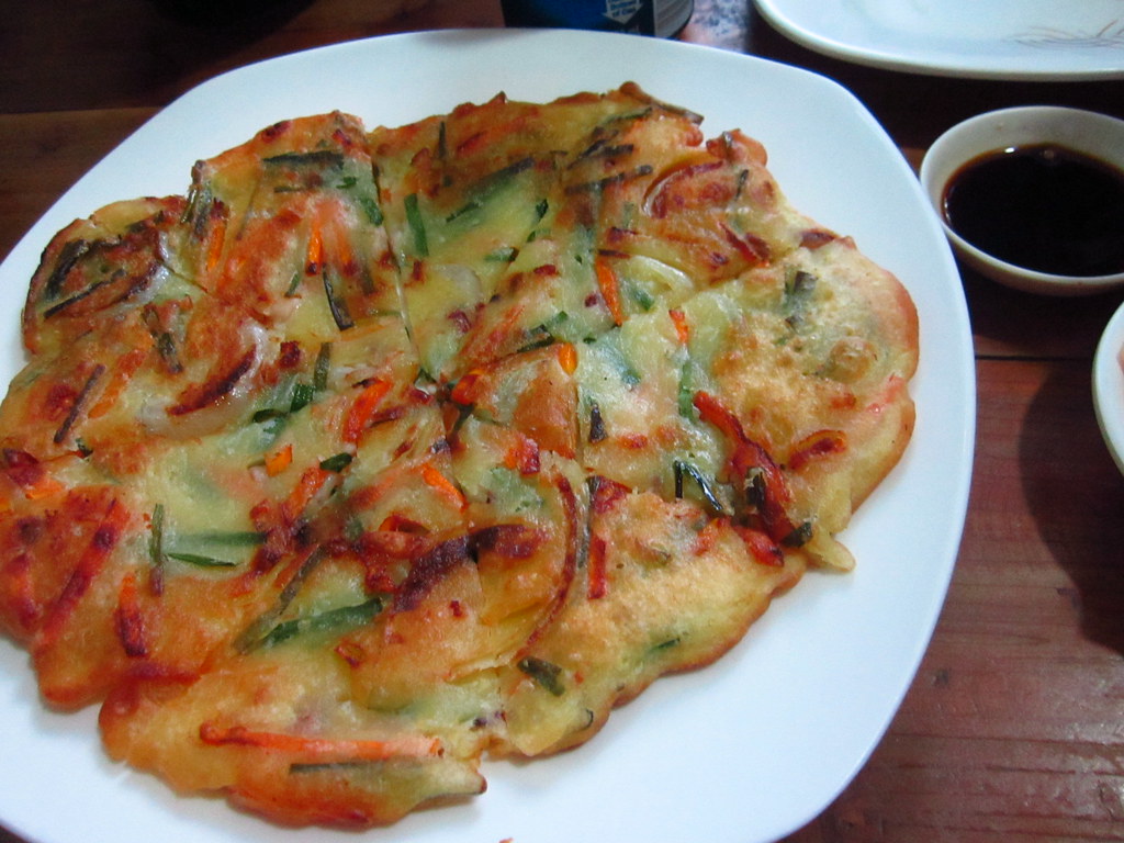 Korean Pancake (파전) Pajeon is basically a Korean dish usua… Flickr
