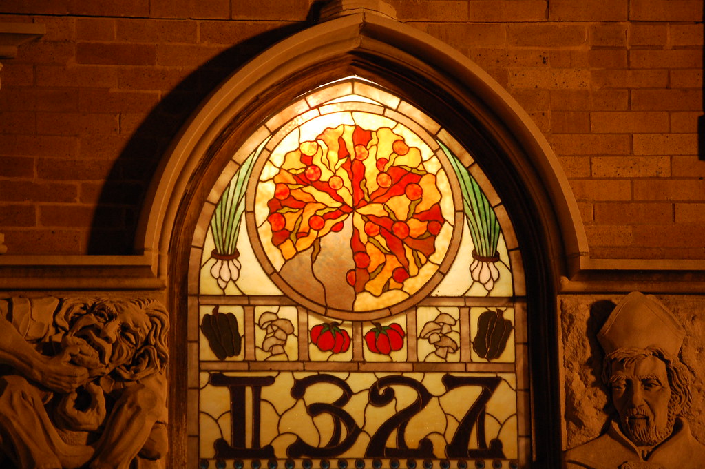 Stained Glass Window Above doorway of the Medici Restauran… Flickr