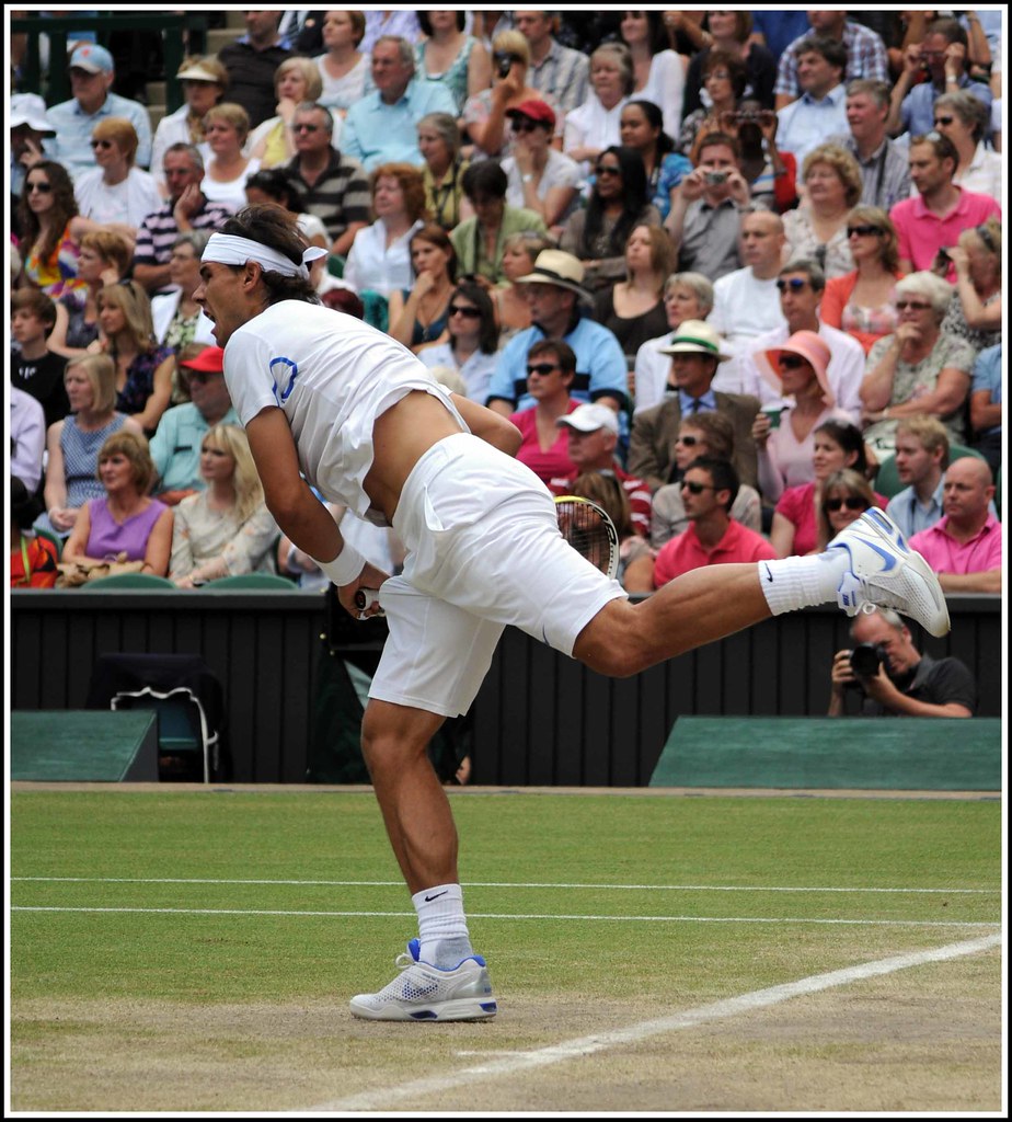 Rafa Nadal v Andy Murray, Wimbledon 2011 Steve Walker Flickr