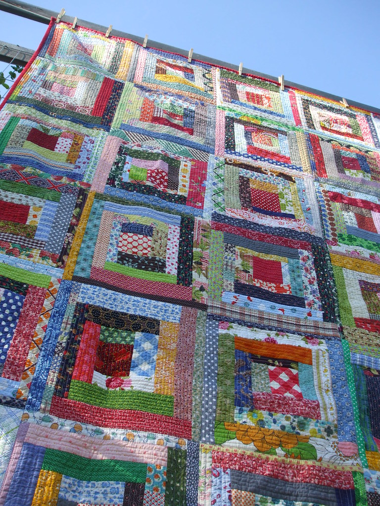 quiltasyougo log cabin inspired by the amazing log cabi… Flickr