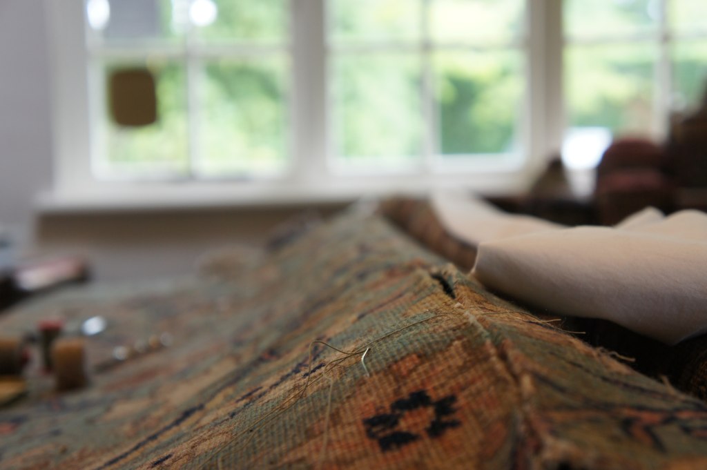 Repair of Antique Persian Tabriz carpet Farnham Antique Carpets Flickr