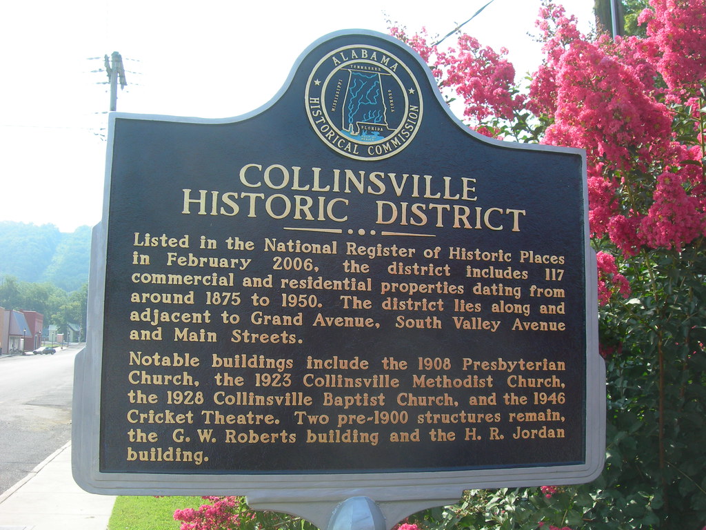 Collinsville Historic District Marker Collinsville, Alabam… Flickr