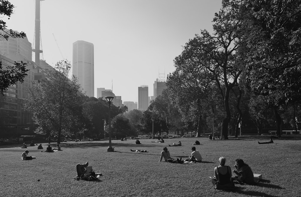 Lunch in Hyde Park, Sydney chris round Flickr