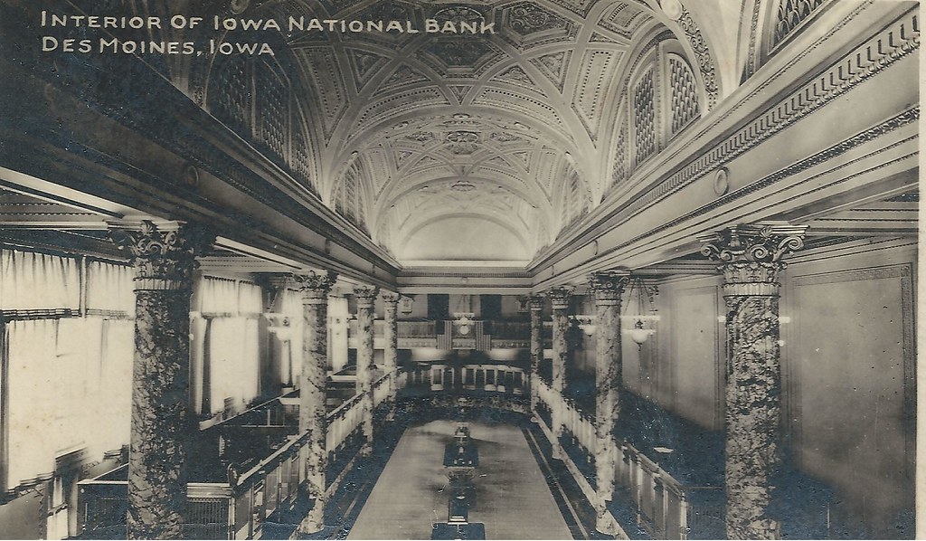 Des Moines, Iowa, Iowa National Bank, Interior photolibrarian Flickr