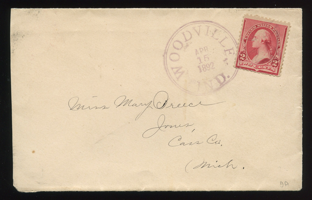 Woodville, Indiana, April 15, 1892 Postal Cover Postal D… Flickr