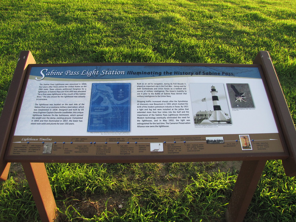 Sabine Pass Light Station Interpretive Located in Sabine P… Flickr