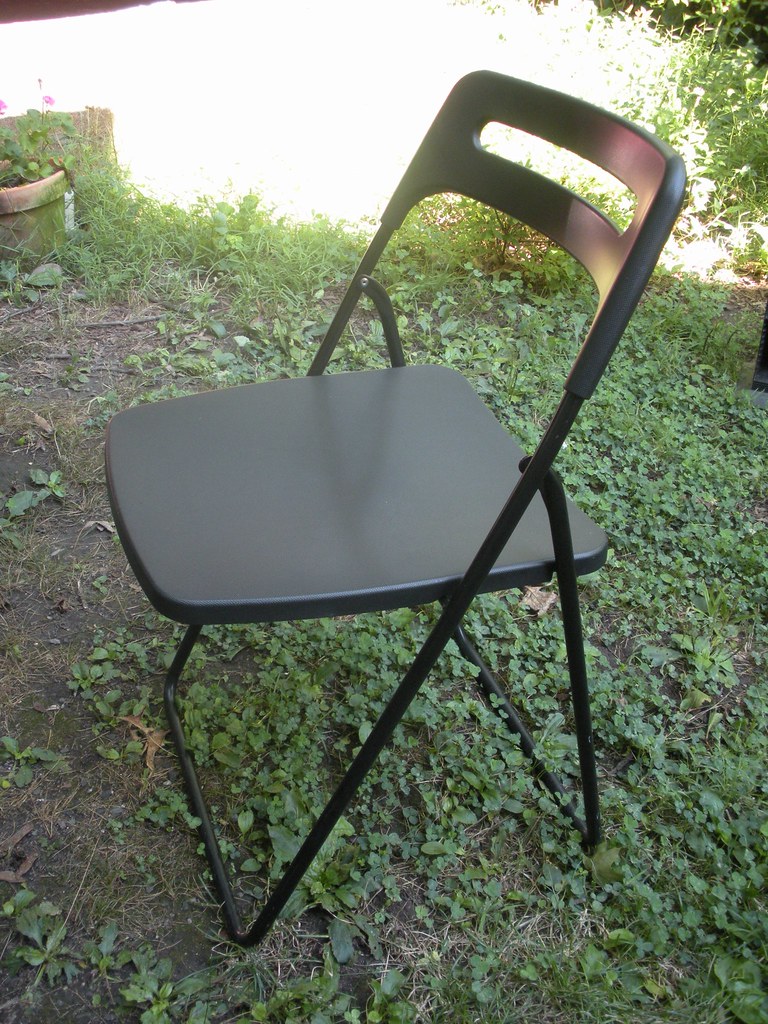 Ikea foldable black garden chair, 7 limonagaci Flickr