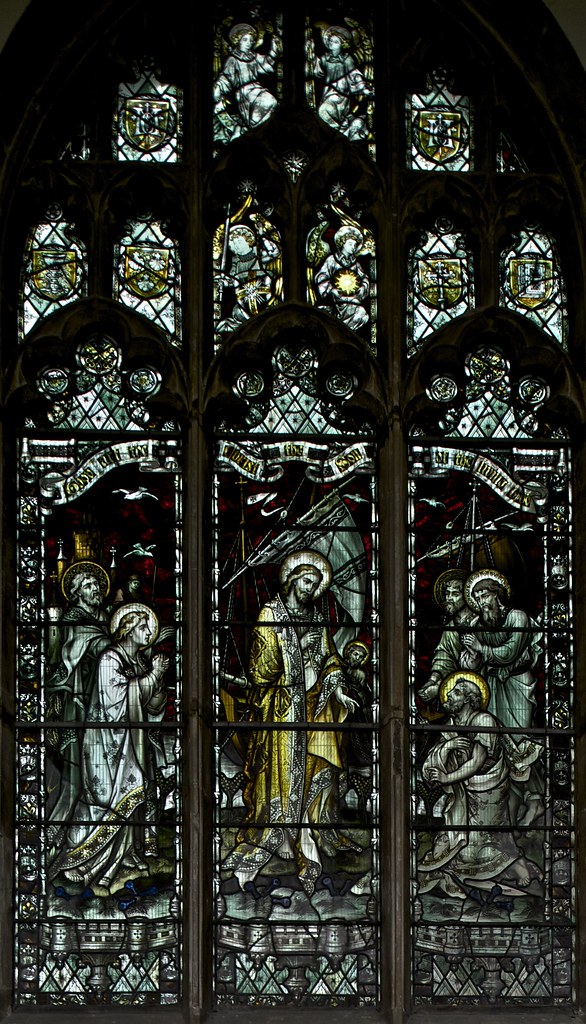 Stained Glass Window; Charge unto Peter Ian Wood Flickr