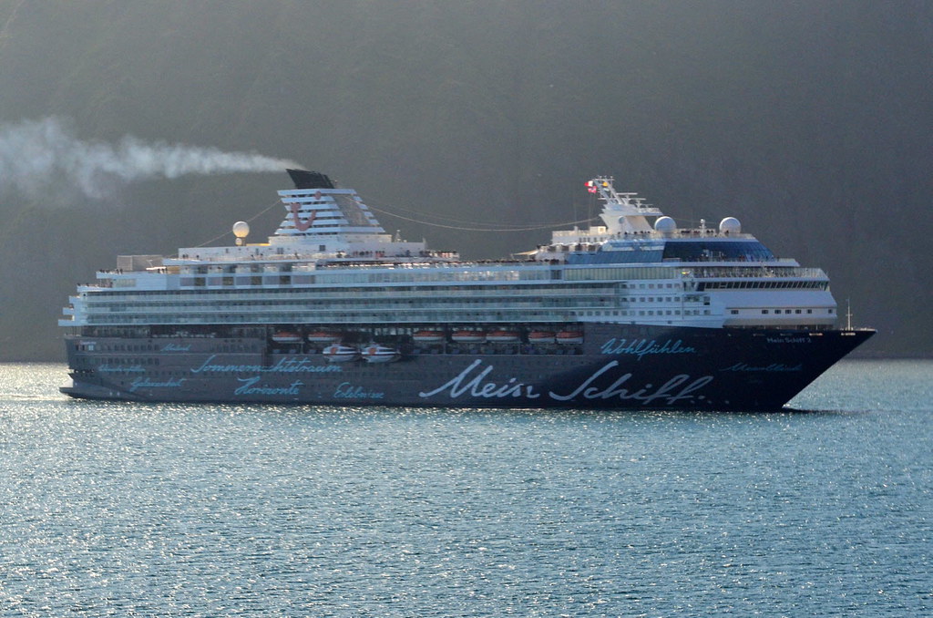 Mein Schiff 2 German cruise ship at Honnigsvag www