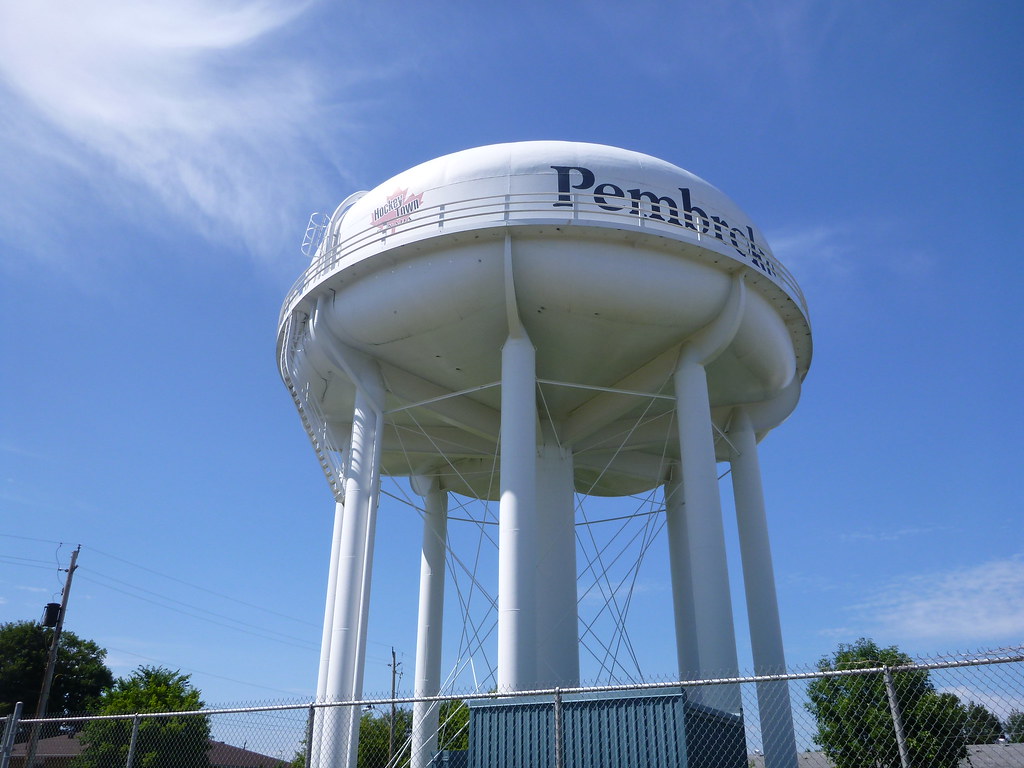 pembroke water tower no info, an older model probably buil