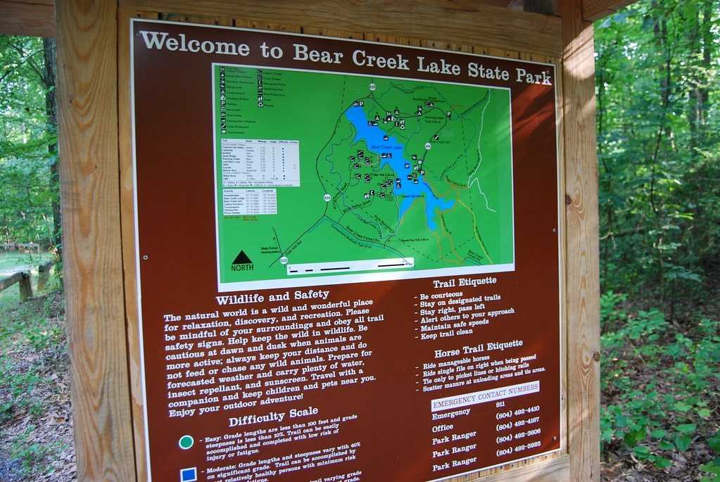 DSC_6833 trails map Bear Creek Lake State Park info www.d… Flickr