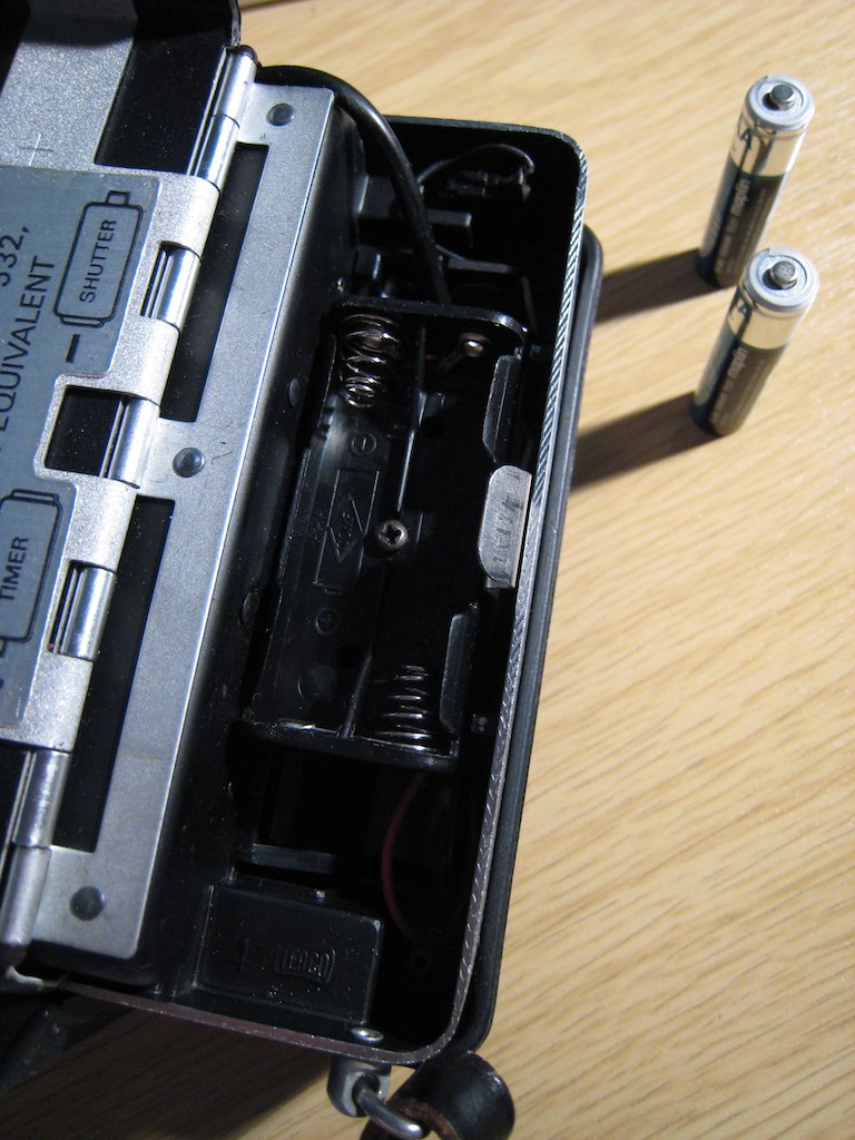 Polaroid Land Camera Battery Mod Now the camera takes AAA … Flickr