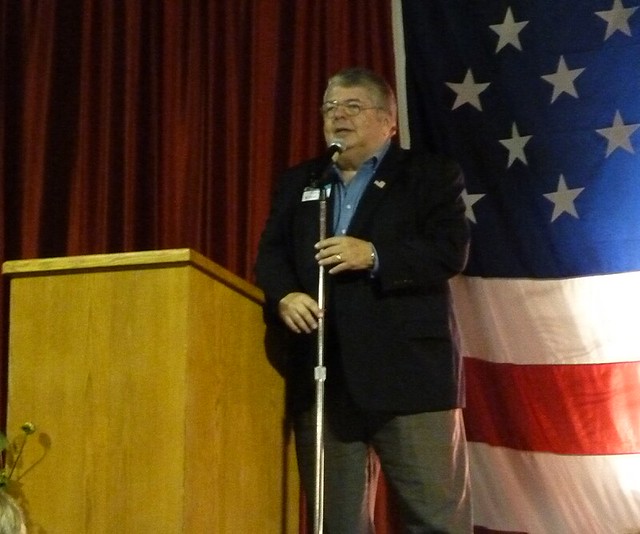 Republican State Chairman Kirby Wilbur speaking at the Pie… Flickr