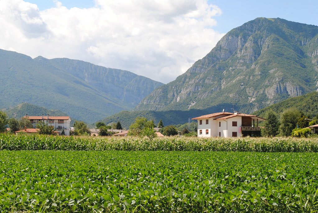 DSC_0042 houses near Dolomite mountains in Maniago, Italy daariaa80