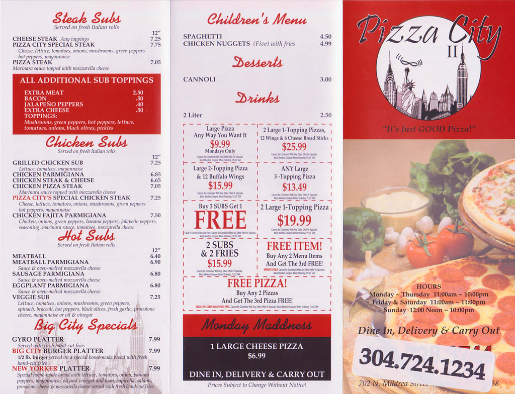 pizzacitymenu2 Willis Nowell Flickr