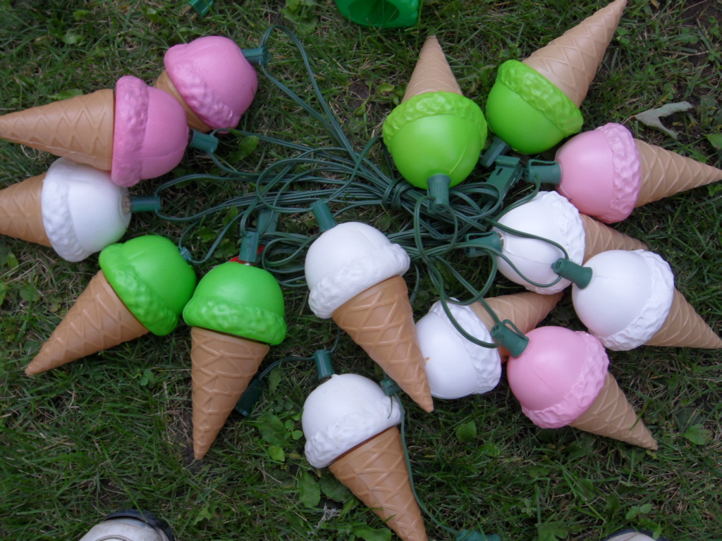 Ice Cream Cone Patio Lights a photo on Flickriver