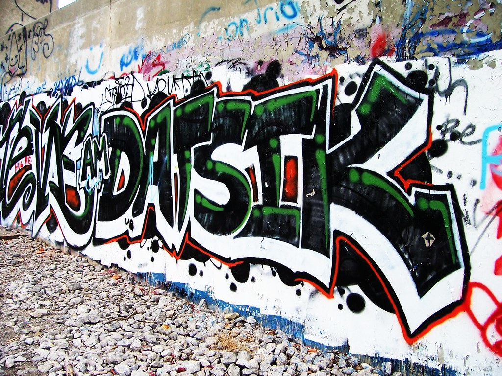 Kent Graffiti 6 Graffiti beneath a bridge in Kent, Ohio. The Upstairs Room Flickr