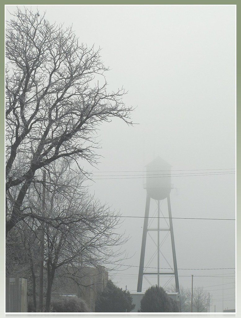 Fog over a small town McDonald, Kansas. jimsawthat Flickr